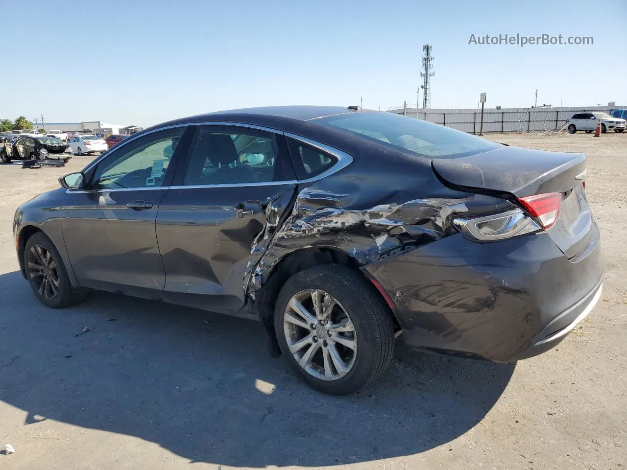 2015 Chrysler 200 Limited Gray vin: 1C3CCCAB9FN681006