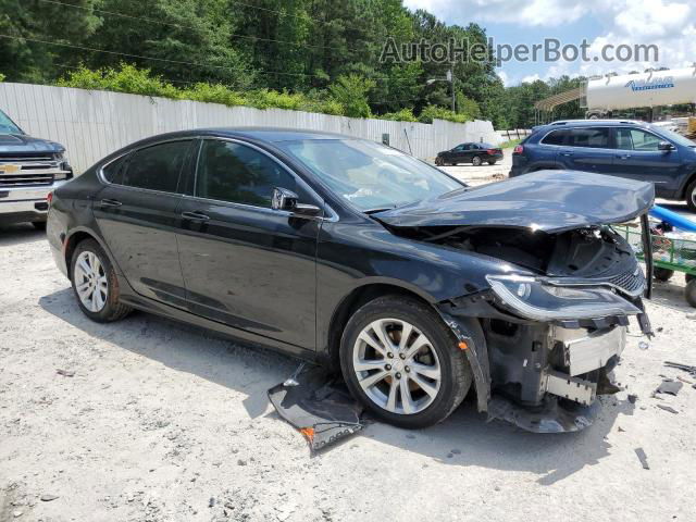 2015 Chrysler 200 Limited Black vin: 1C3CCCAB9FN688408