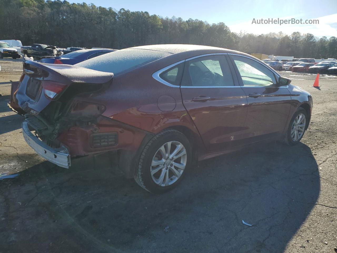 2015 Chrysler 200 Limited Red vin: 1C3CCCAB9FN699358