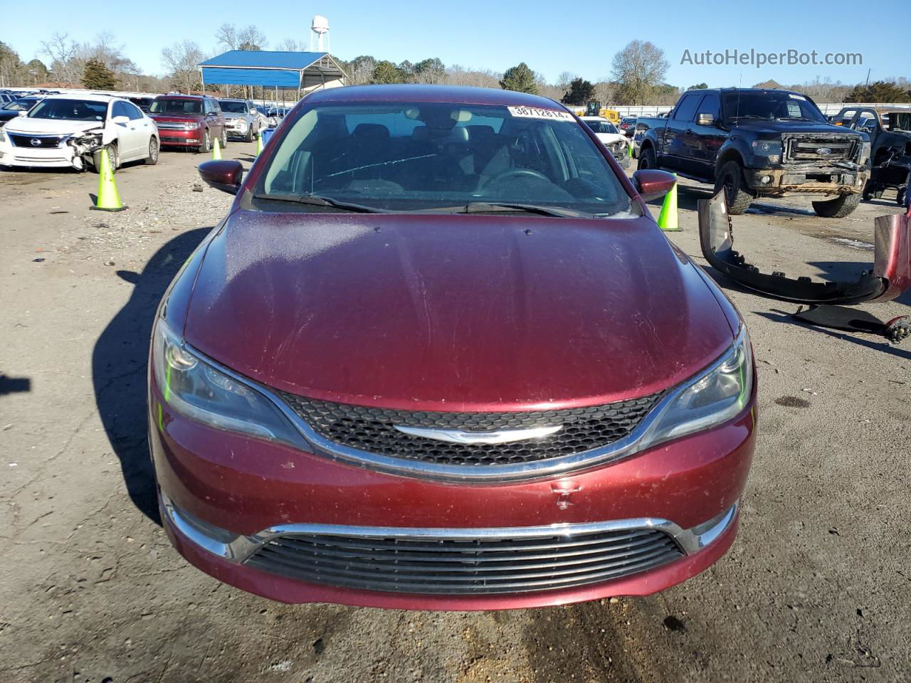 2015 Chrysler 200 Limited Red vin: 1C3CCCAB9FN699358