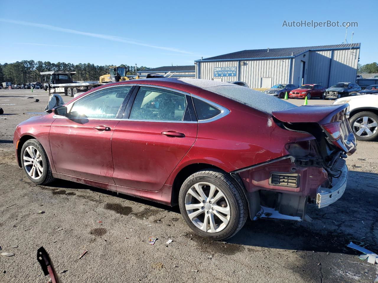 2015 Chrysler 200 Limited Red vin: 1C3CCCAB9FN699358