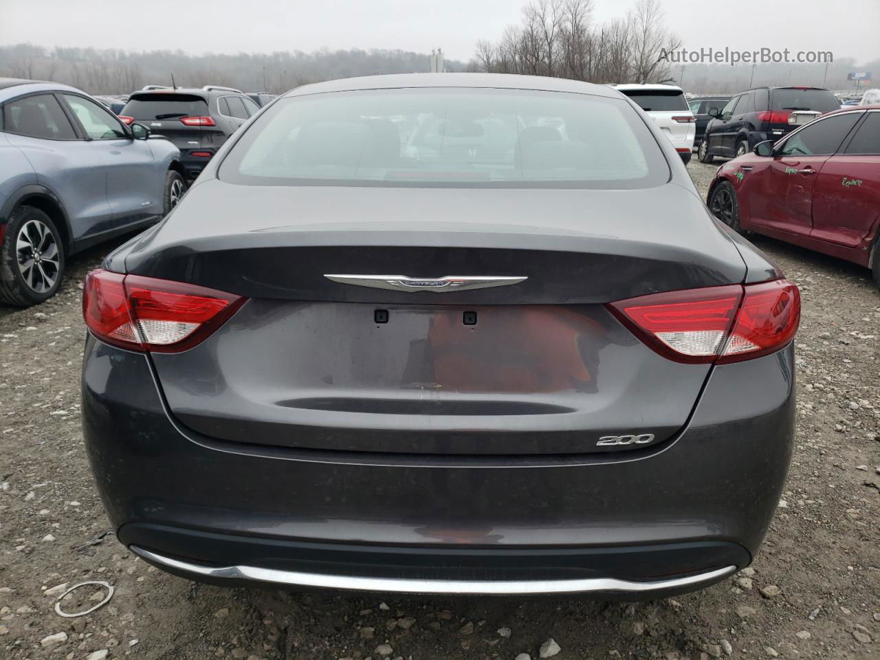 2015 Chrysler 200 Limited Gray vin: 1C3CCCAB9FN715770