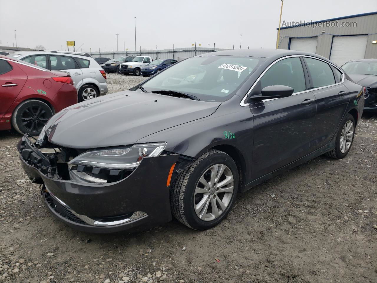 2015 Chrysler 200 Limited Серый vin: 1C3CCCAB9FN715770