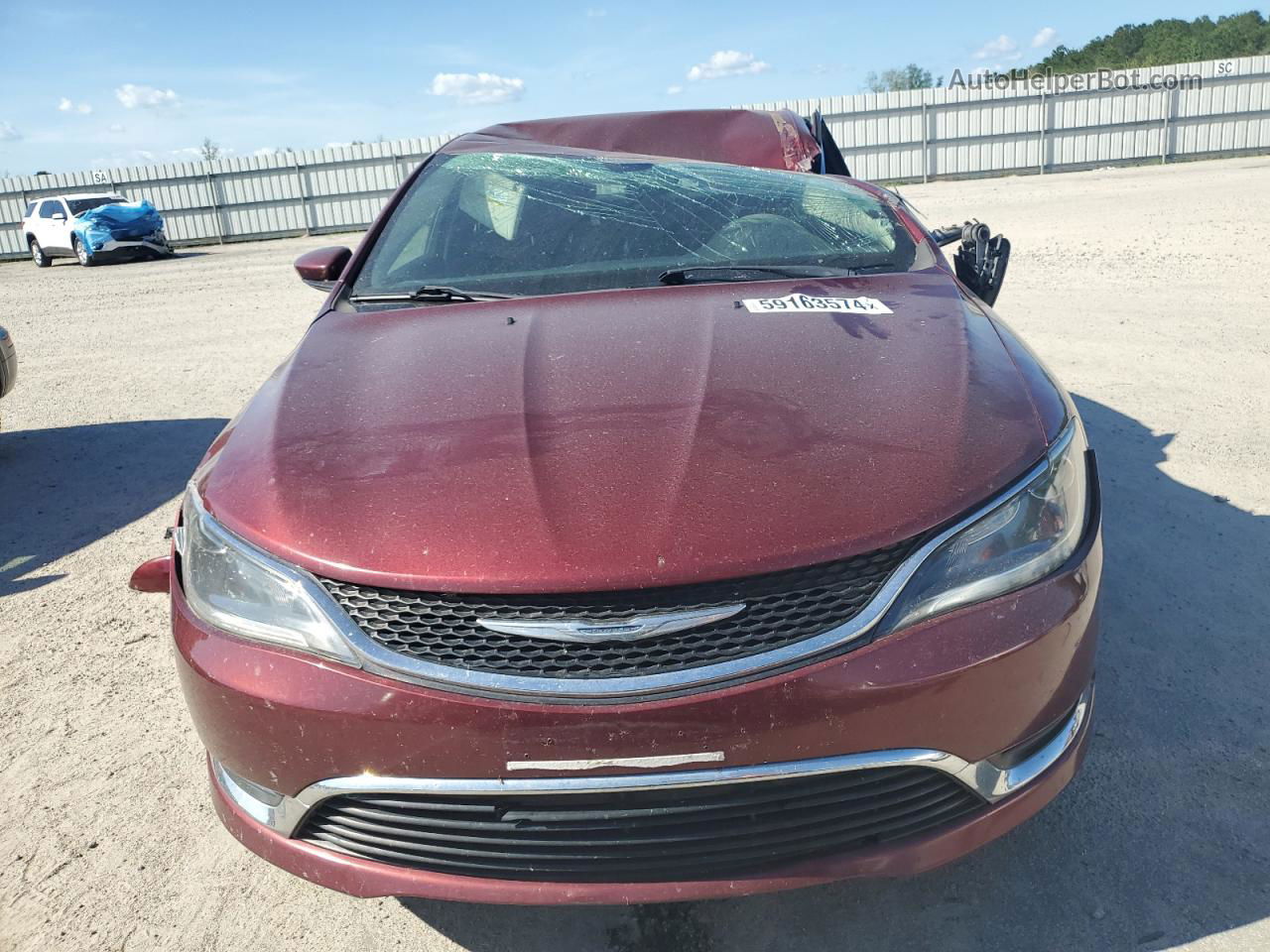 2015 Chrysler 200 Limited Maroon vin: 1C3CCCAB9FN717065