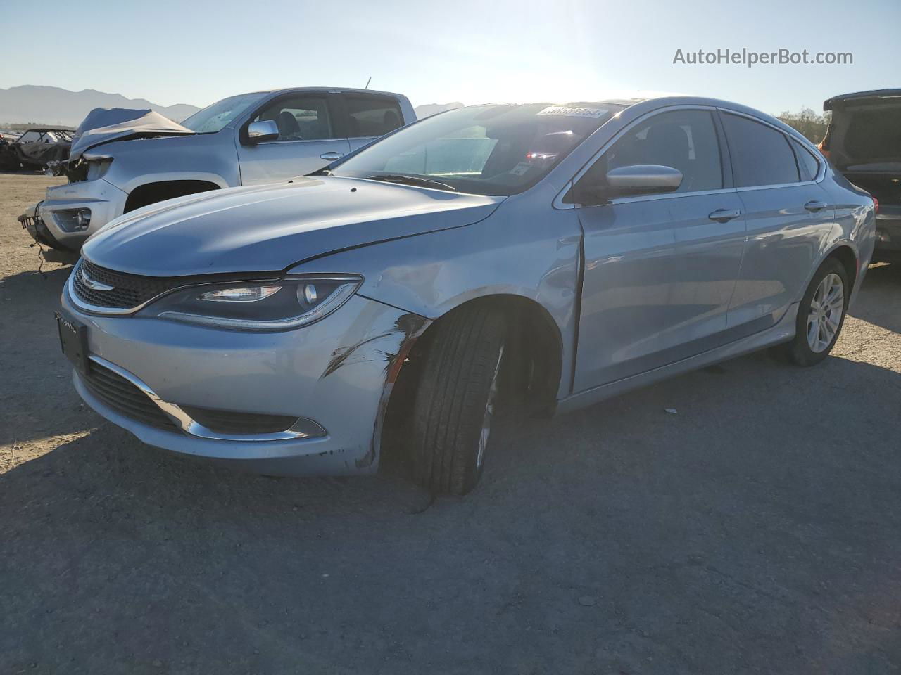 2015 Chrysler 200 Limited Синий vin: 1C3CCCAB9FN723660