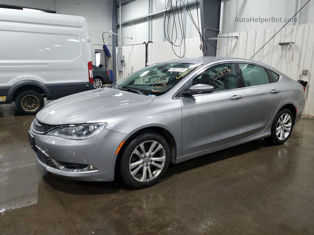 2015 Chrysler 200 Limited Silver vin: 1C3CCCAB9FN745660