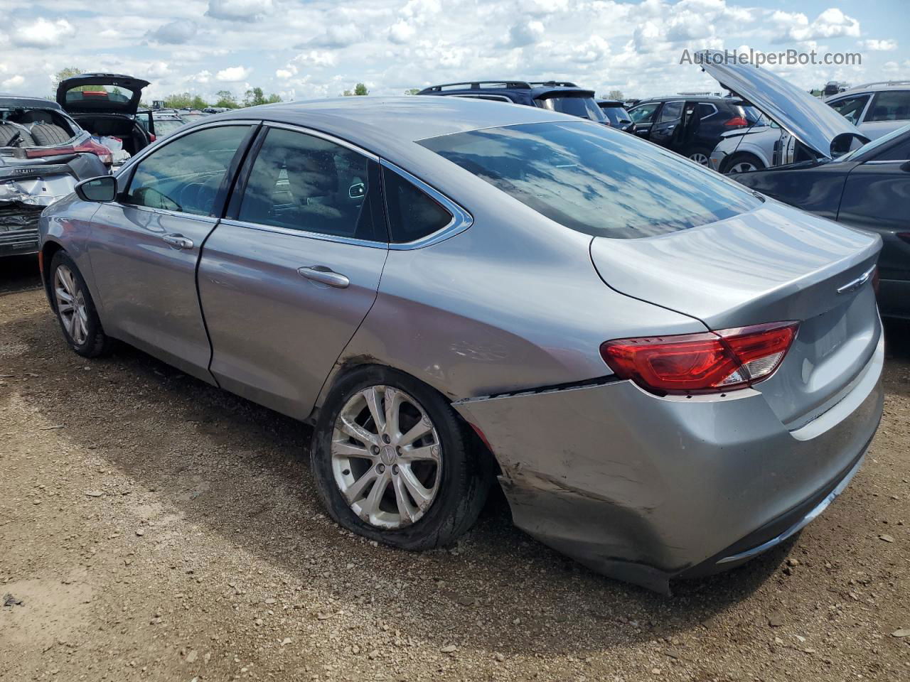 2015 Chrysler 200 Limited Silver vin: 1C3CCCAB9FN750681