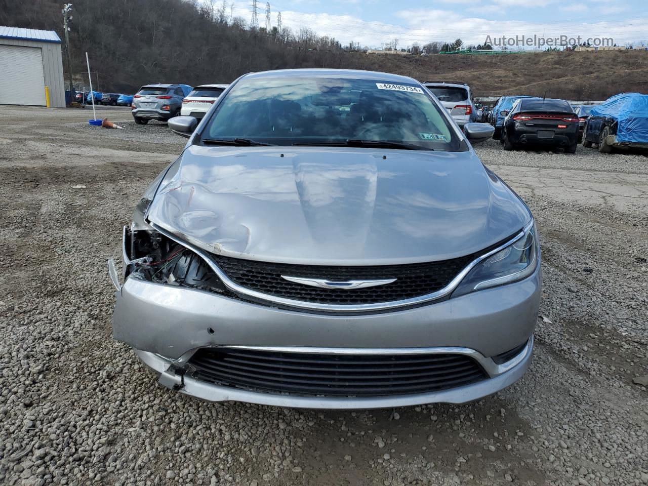 2016 Chrysler 200 Limited Silver vin: 1C3CCCAB9GN101450