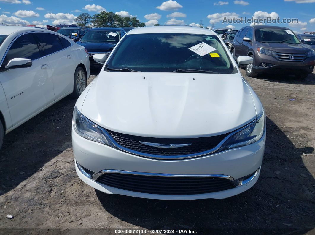 2016 Chrysler 200 Limited White vin: 1C3CCCAB9GN102596