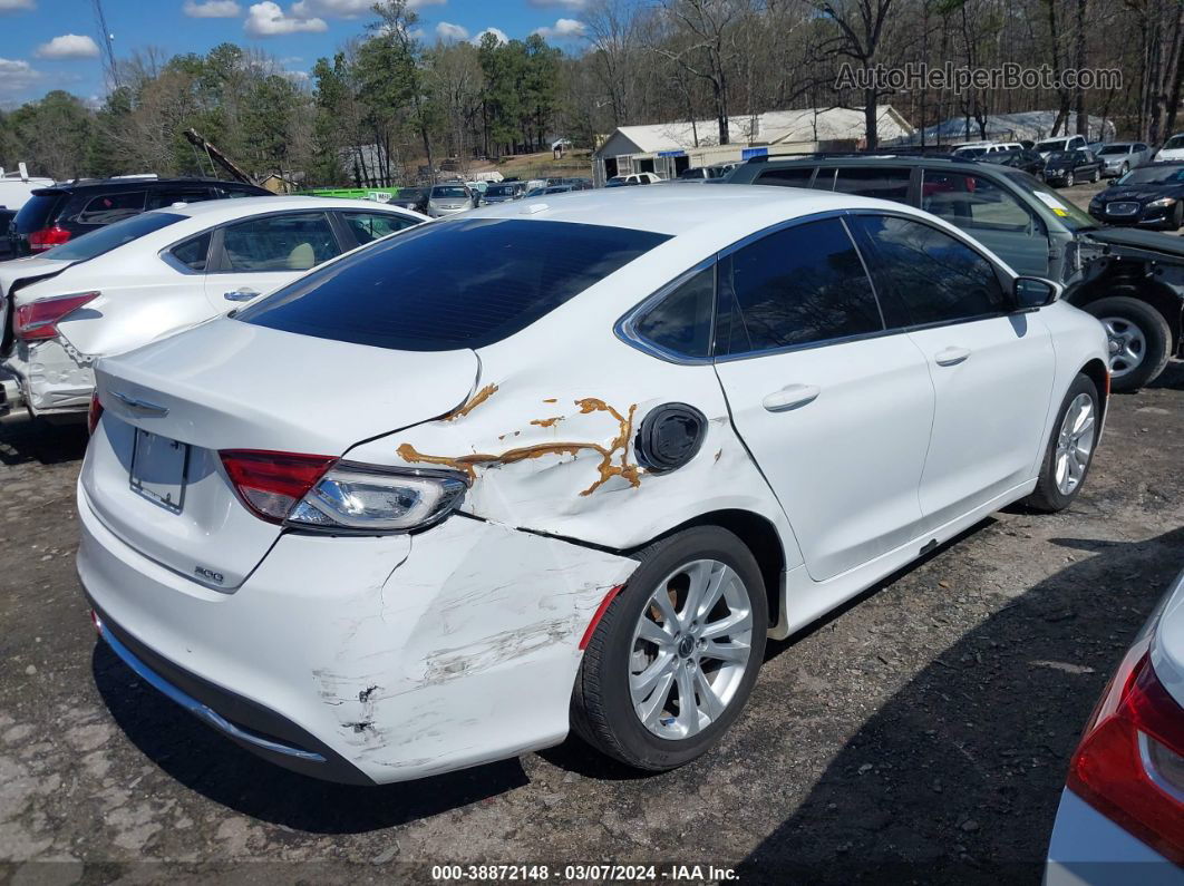 2016 Chrysler 200 Limited Белый vin: 1C3CCCAB9GN102596