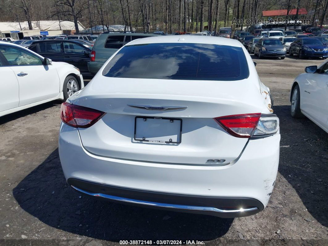 2016 Chrysler 200 Limited White vin: 1C3CCCAB9GN102596