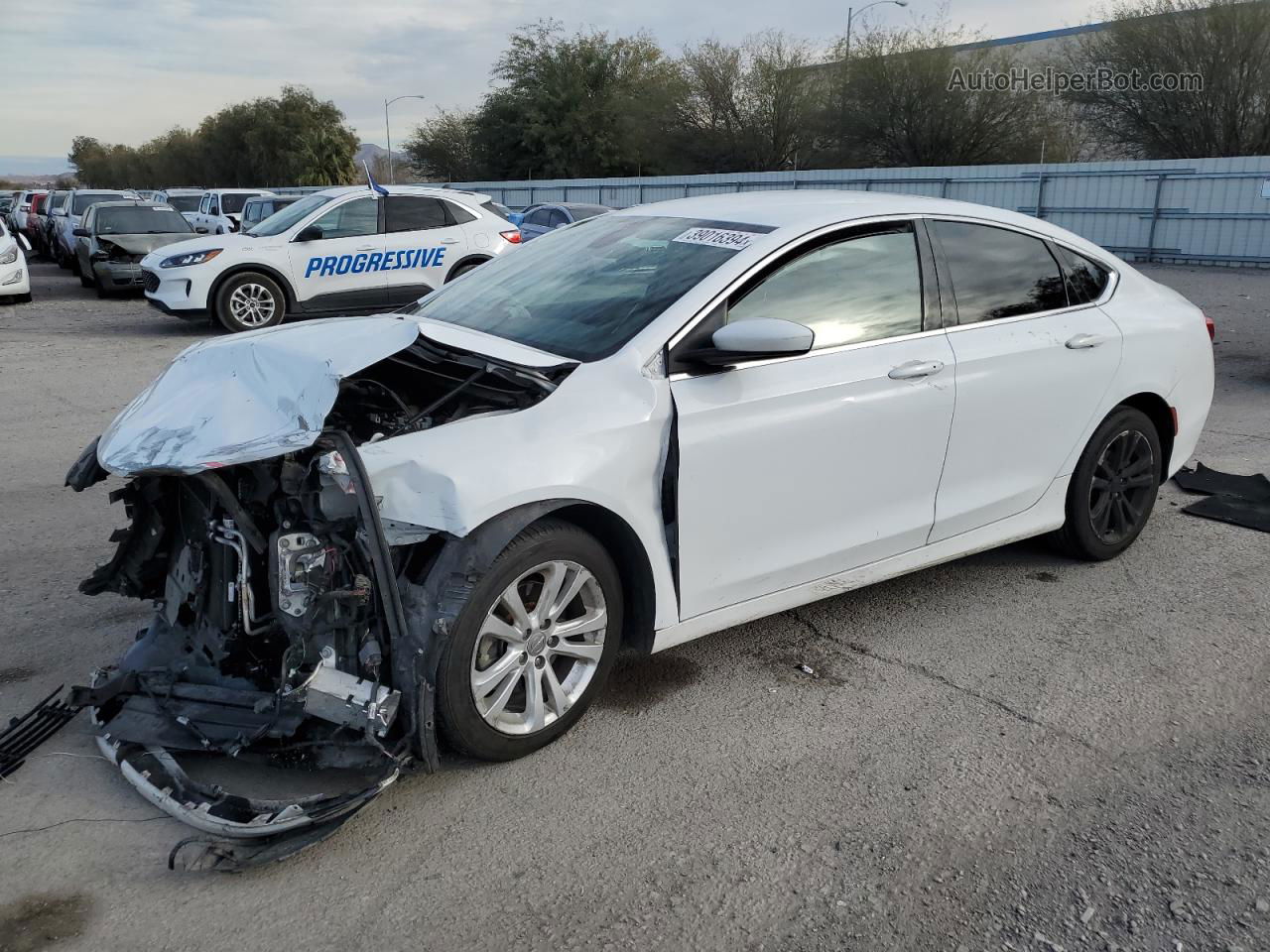 2016 Chrysler 200 Limited White vin: 1C3CCCAB9GN103960