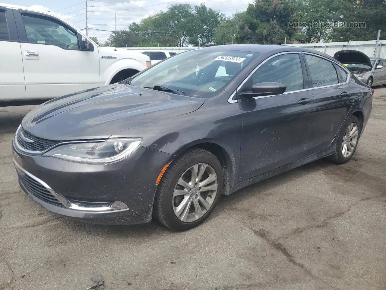 2016 Chrysler 200 Limited Серый vin: 1C3CCCAB9GN117891