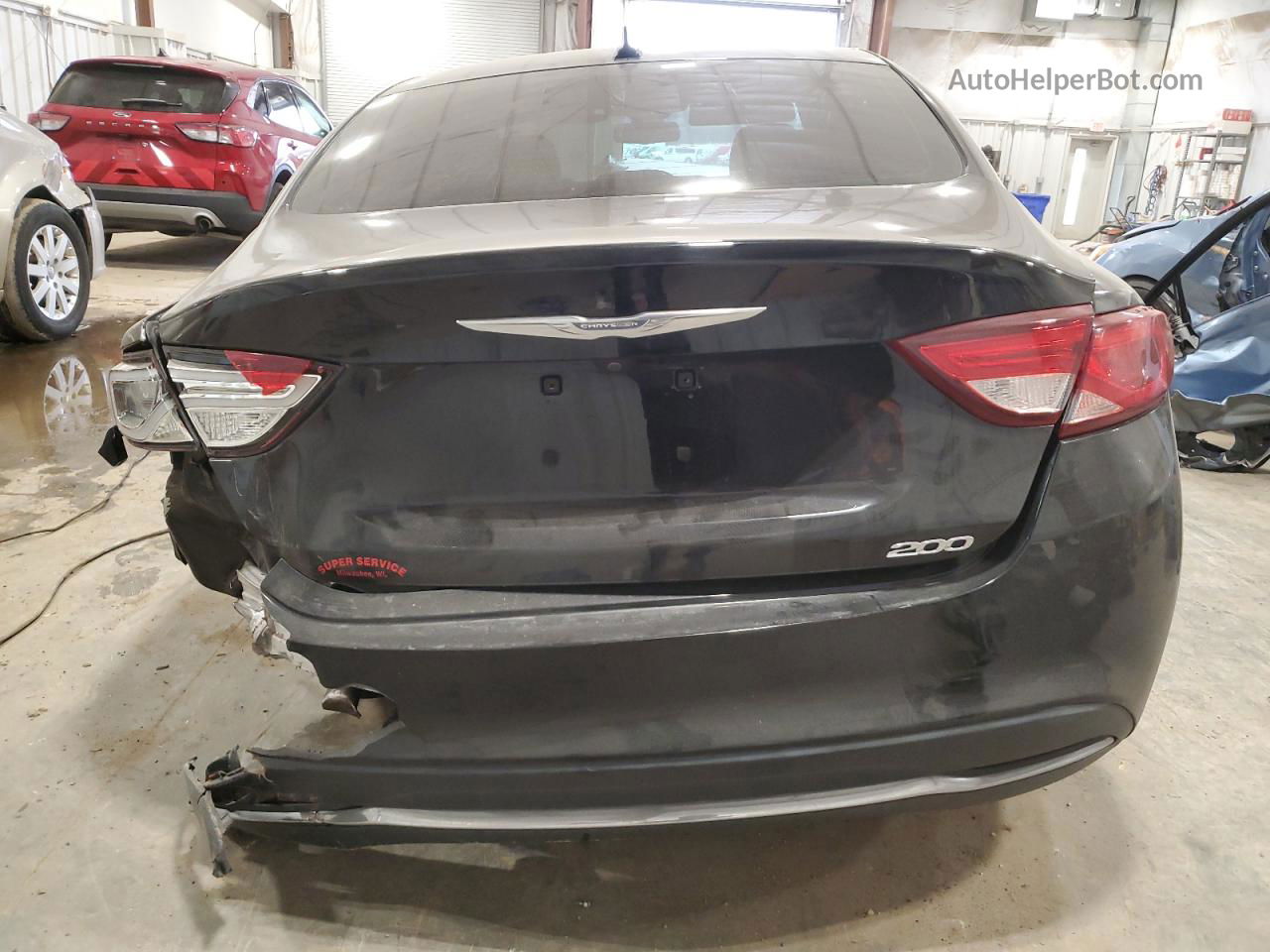 2016 Chrysler 200 Limited Black vin: 1C3CCCAB9GN120225