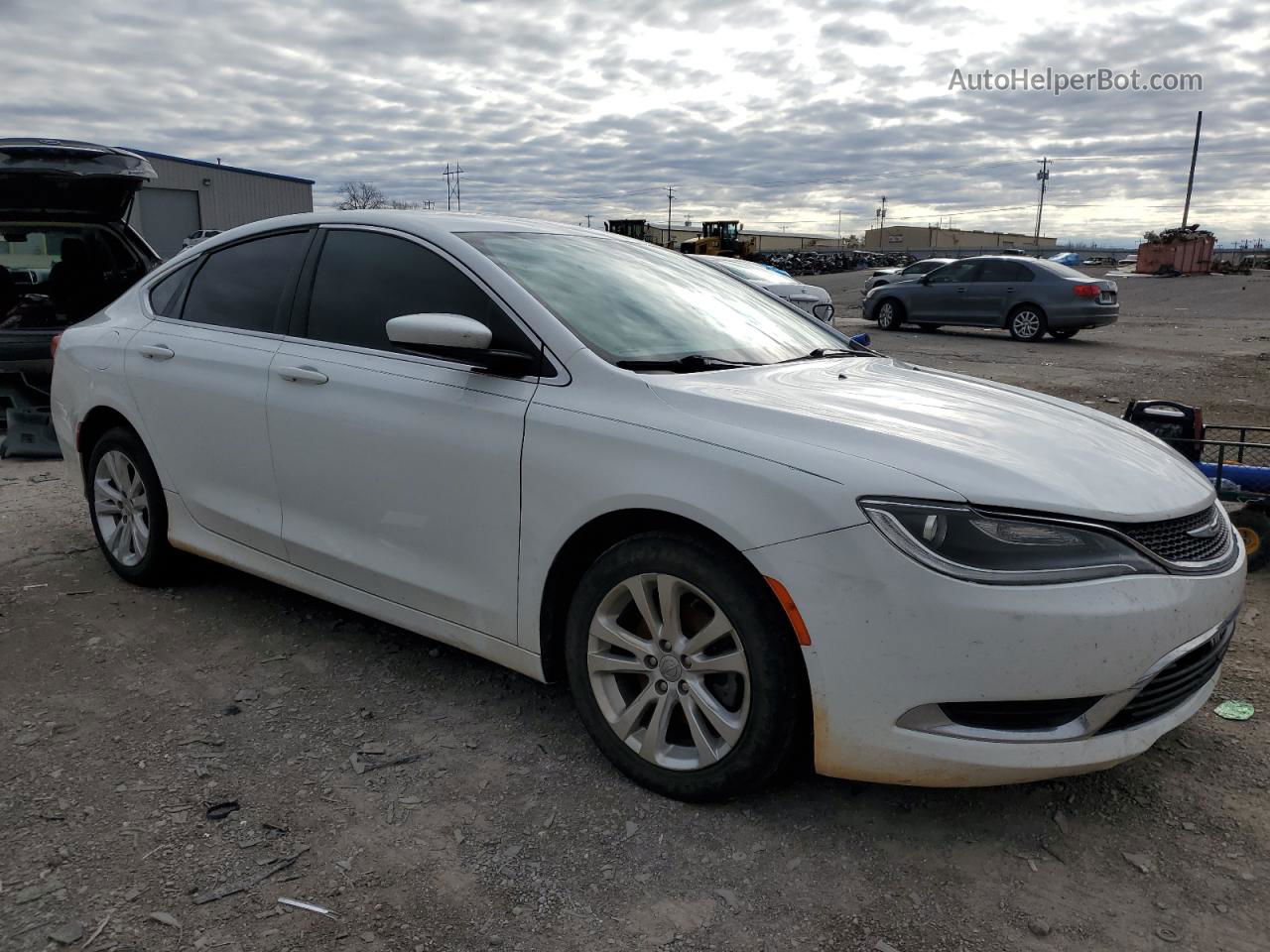 2016 Chrysler 200 Limited White vin: 1C3CCCAB9GN120239