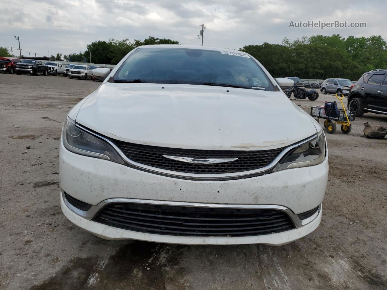 2016 Chrysler 200 Limited White vin: 1C3CCCAB9GN120239