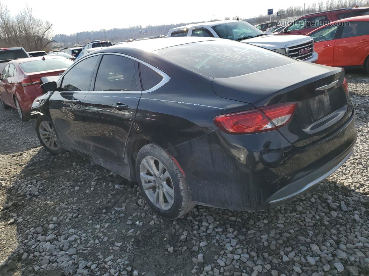 2016 Chrysler 200 Limited Black vin: 1C3CCCAB9GN125280