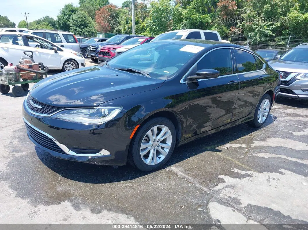 2016 Chrysler 200 Limited Black vin: 1C3CCCAB9GN125585