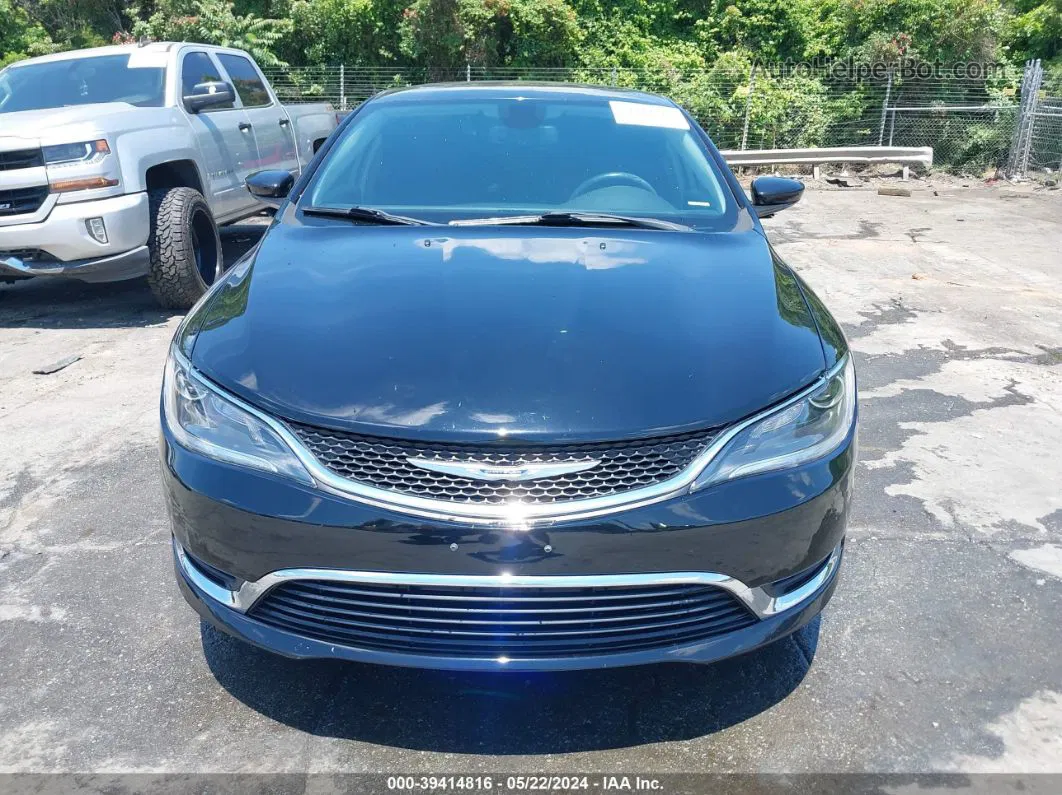 2016 Chrysler 200 Limited Black vin: 1C3CCCAB9GN125585