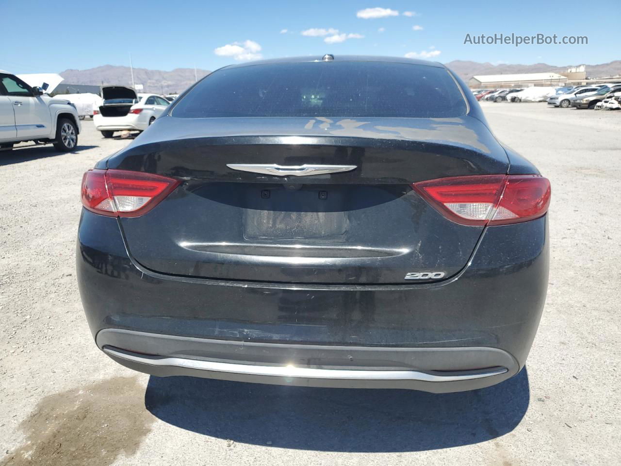 2016 Chrysler 200 Limited Black vin: 1C3CCCAB9GN127532