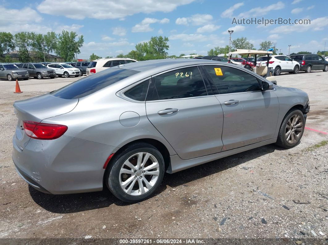 2016 Chrysler 200 Limited Silver vin: 1C3CCCAB9GN128924