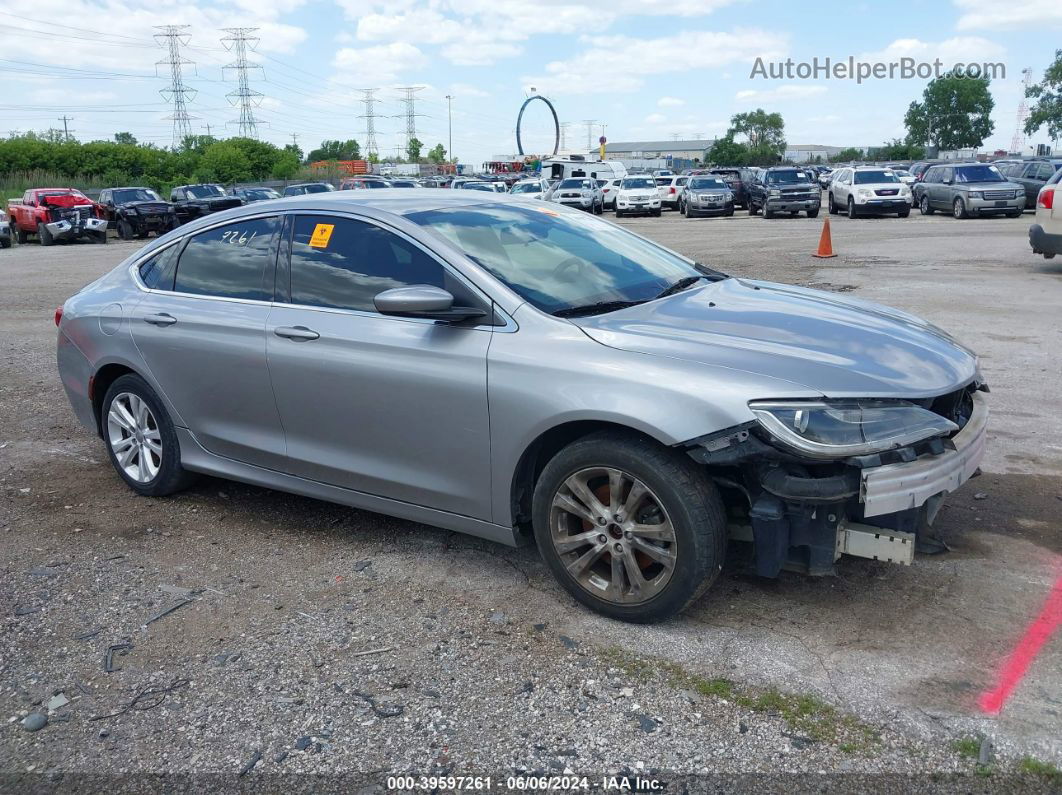 2016 Chrysler 200 Limited Silver vin: 1C3CCCAB9GN128924