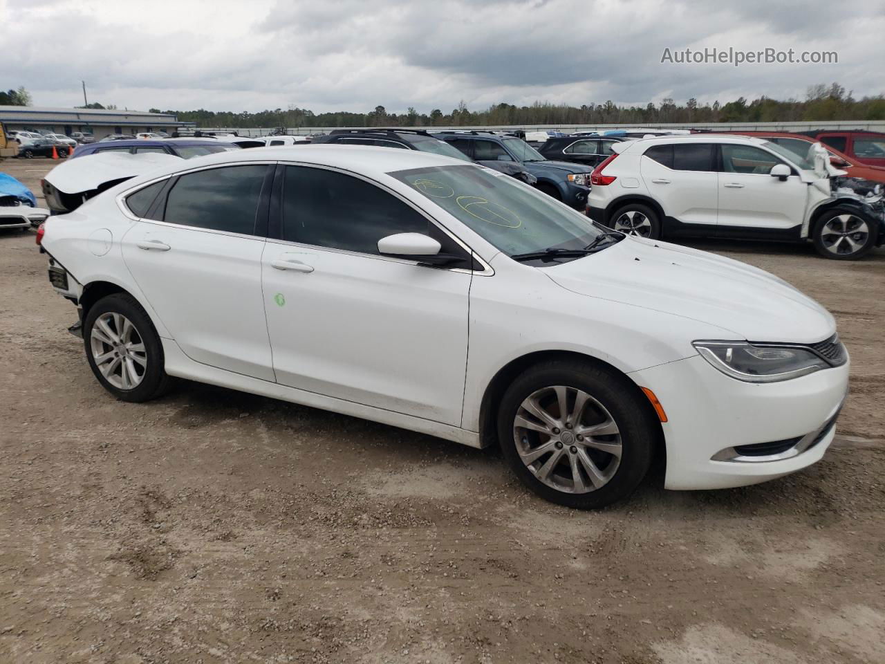 2016 Chrysler 200 Limited White vin: 1C3CCCAB9GN135937