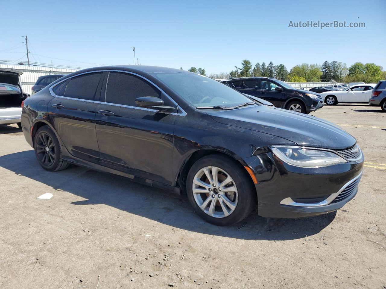 2016 Chrysler 200 Limited Black vin: 1C3CCCAB9GN139163