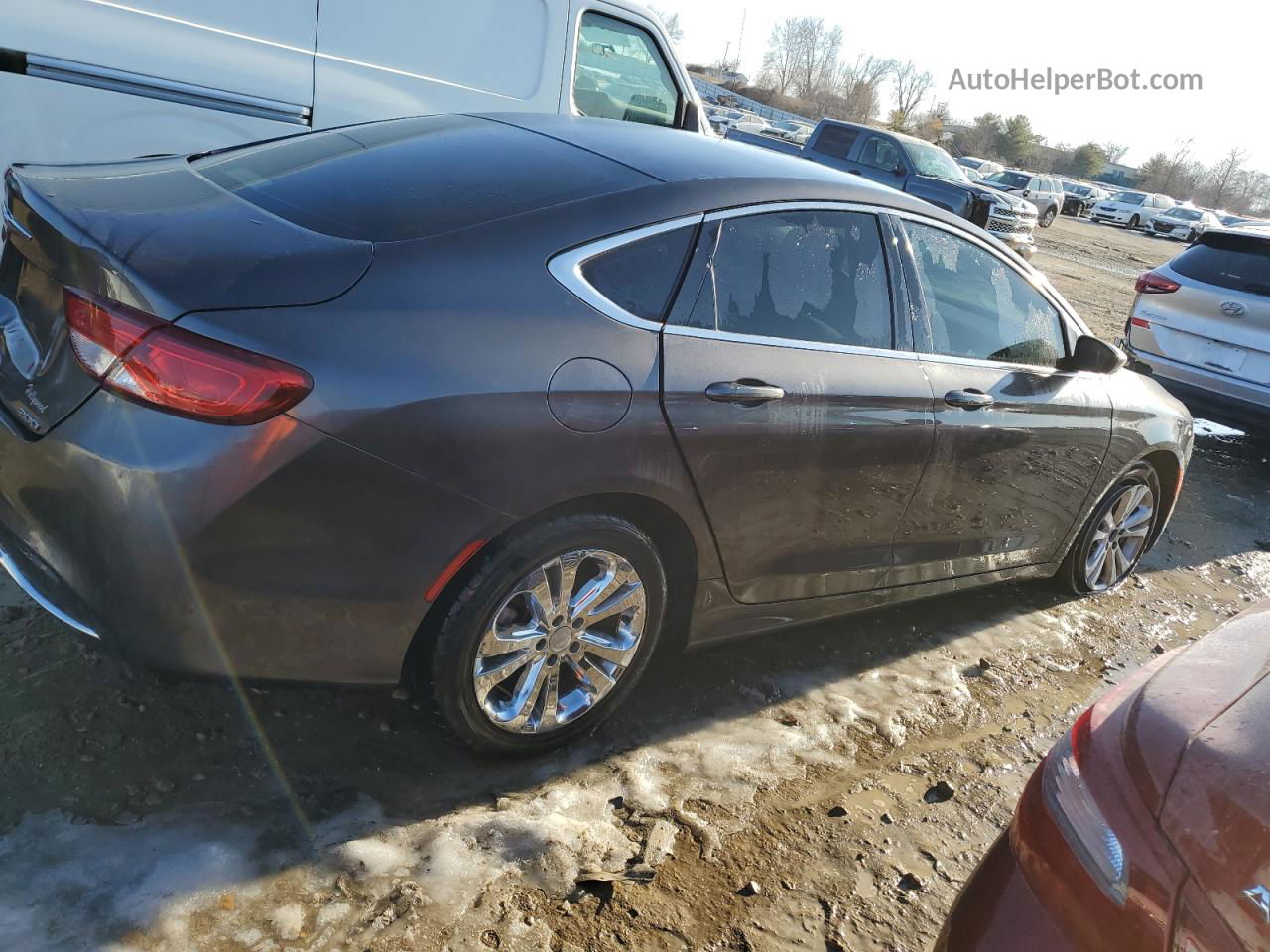 2016 Chrysler 200 Limited Charcoal vin: 1C3CCCAB9GN148963