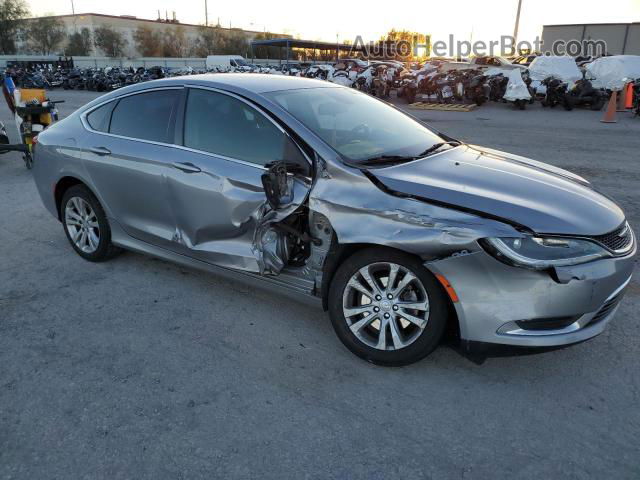 2016 Chrysler 200 Limited Silver vin: 1C3CCCAB9GN153614