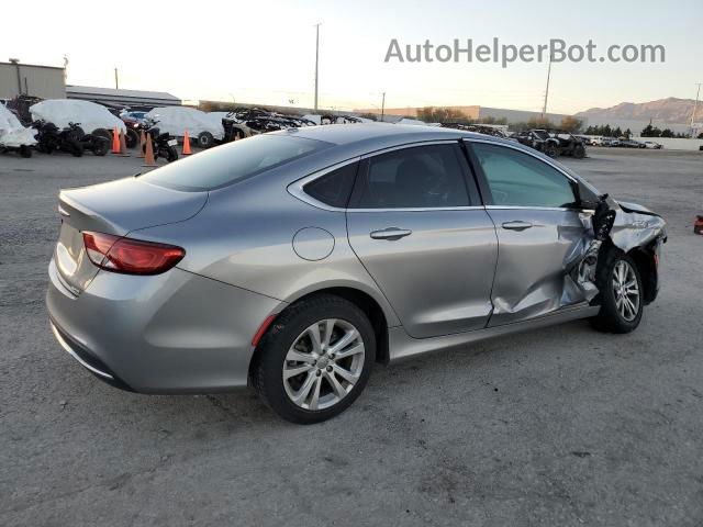 2016 Chrysler 200 Limited Серебряный vin: 1C3CCCAB9GN153614