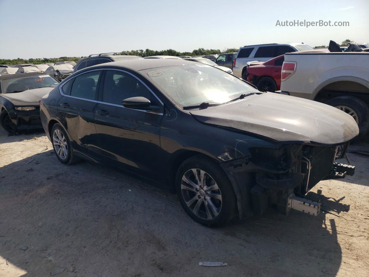 2016 Chrysler 200 Limited Black vin: 1C3CCCAB9GN157615