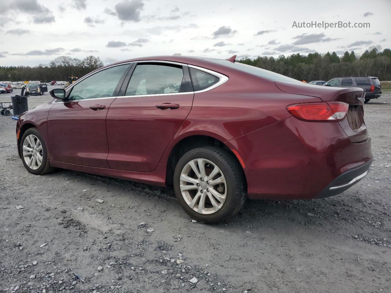 2016 Chrysler 200 Limited Burgundy vin: 1C3CCCAB9GN165424