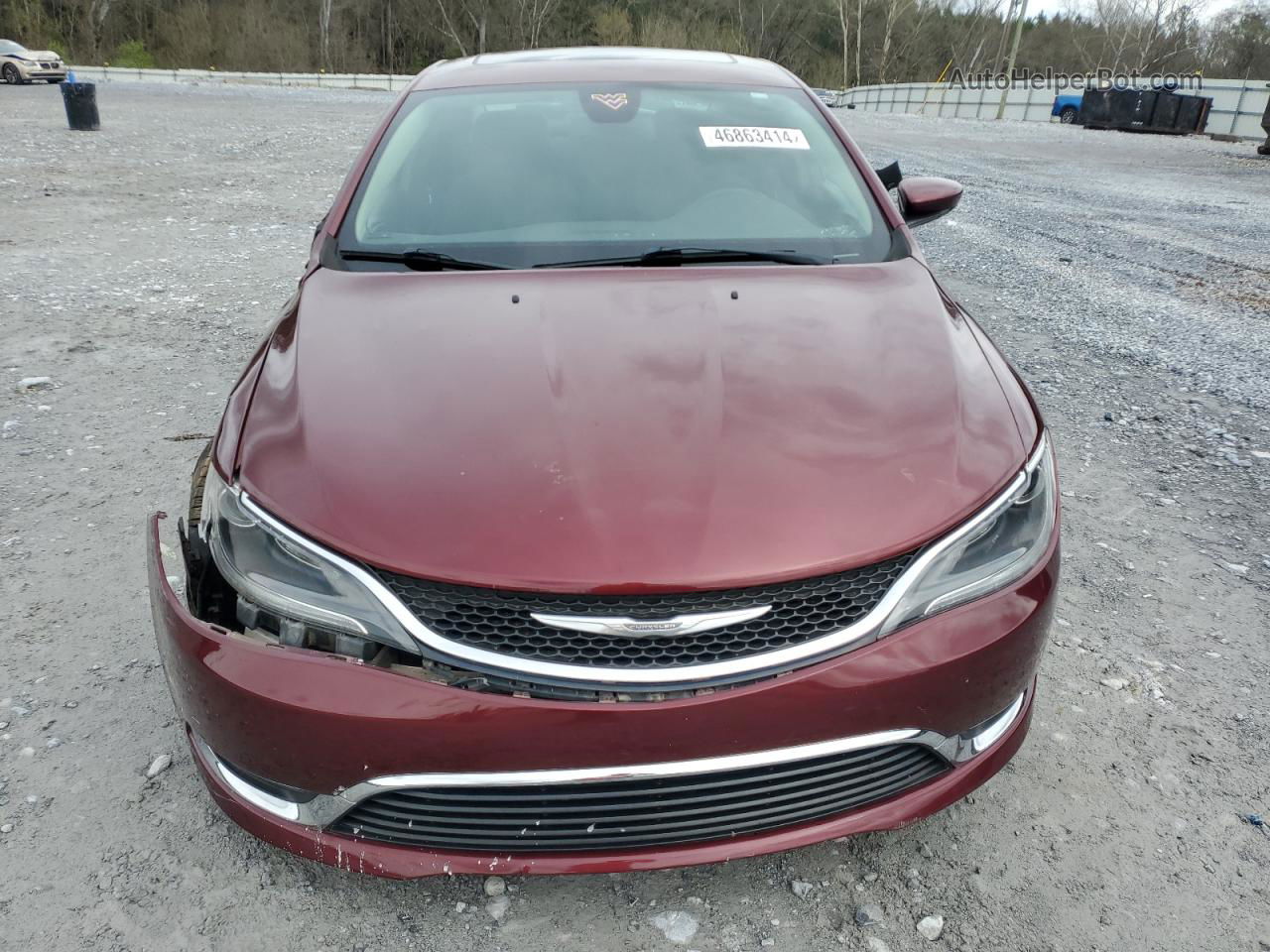 2016 Chrysler 200 Limited Burgundy vin: 1C3CCCAB9GN165424