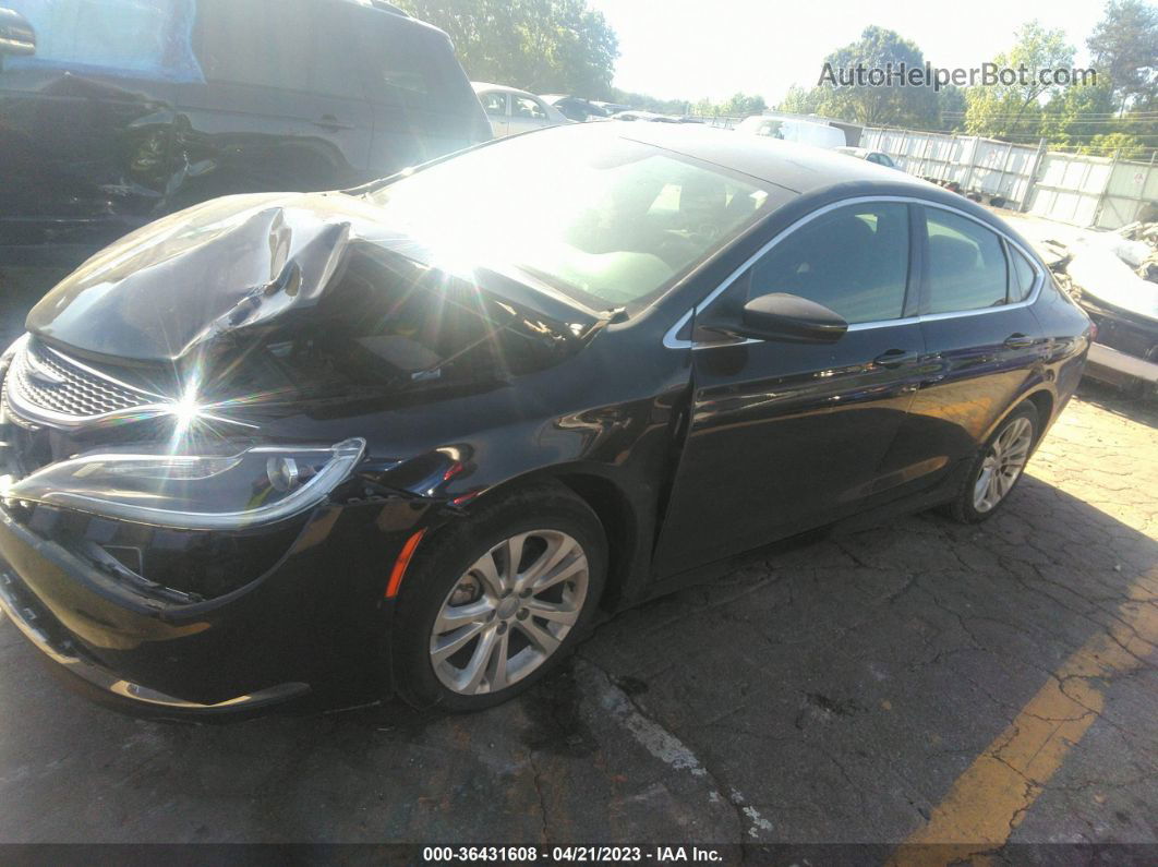 2016 Chrysler 200 Limited Black vin: 1C3CCCAB9GN172096