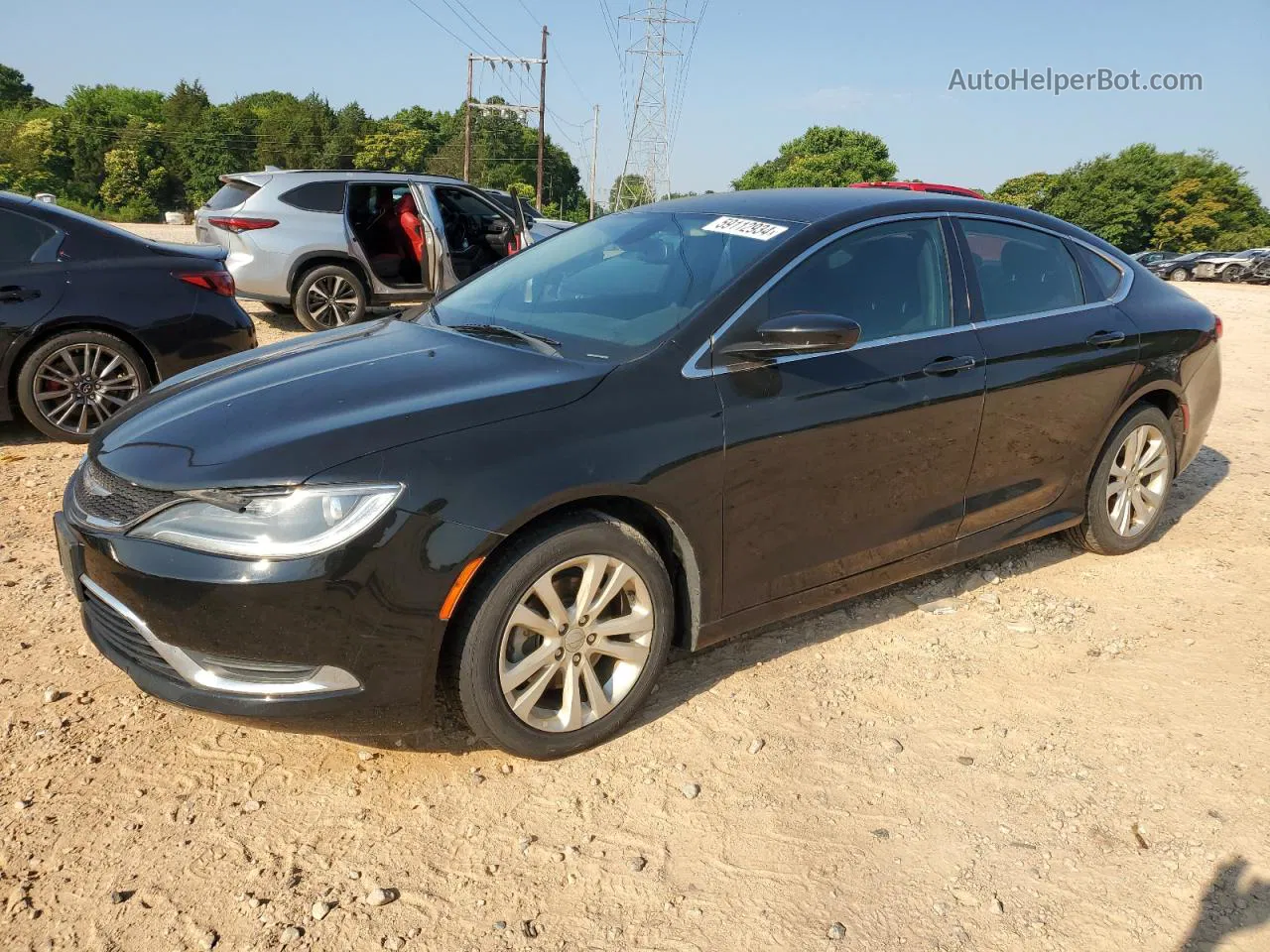 2016 Chrysler 200 Limited Black vin: 1C3CCCAB9GN179761