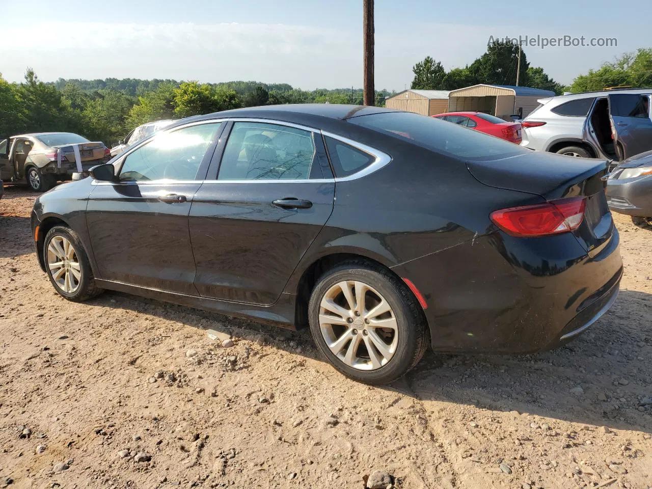 2016 Chrysler 200 Limited Black vin: 1C3CCCAB9GN179761