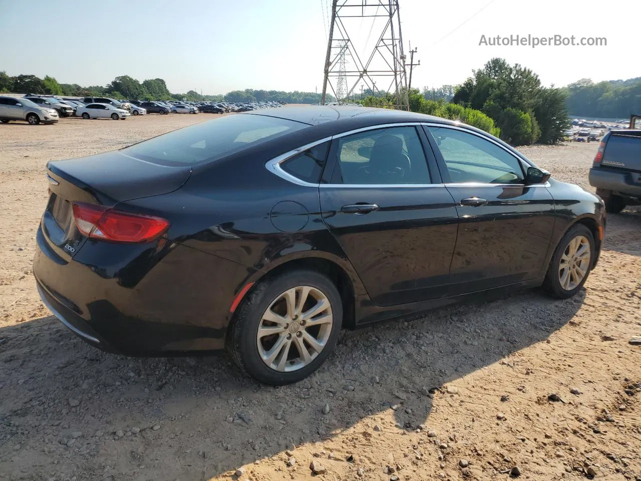 2016 Chrysler 200 Limited Black vin: 1C3CCCAB9GN179761