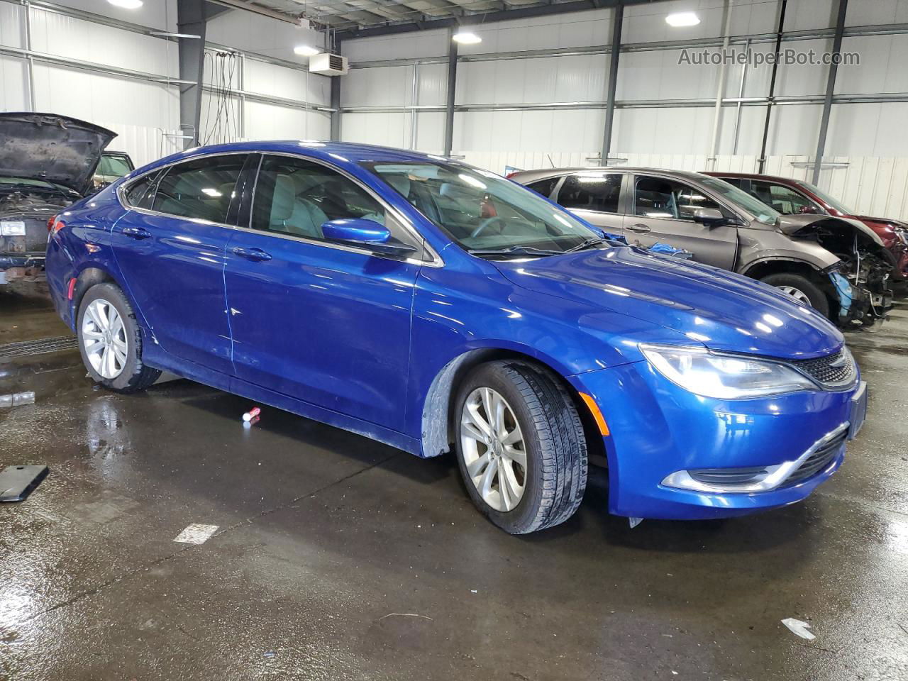 2016 Chrysler 200 Limited Blue vin: 1C3CCCAB9GN181560