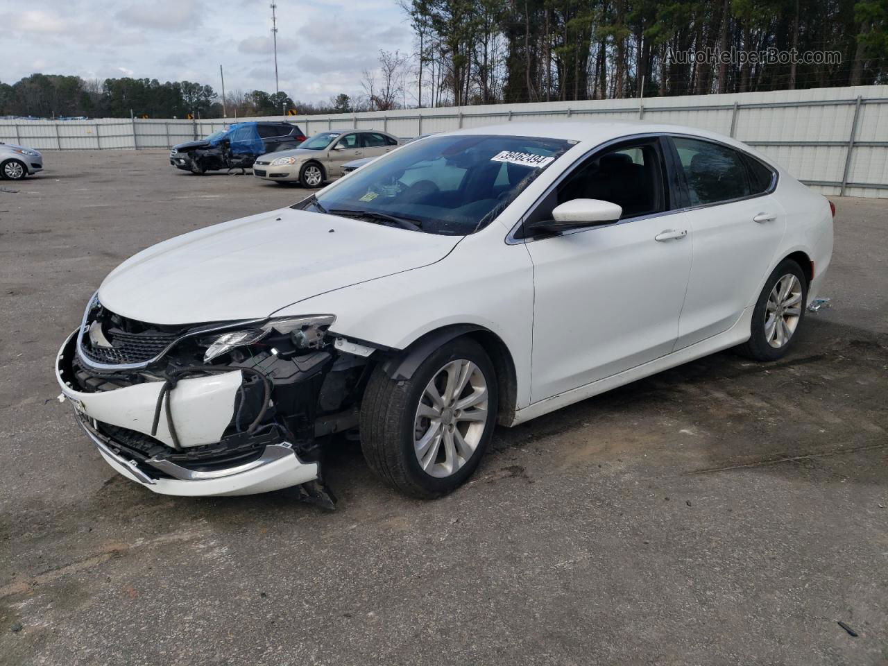 2017 Chrysler 200 Limited White vin: 1C3CCCAB9HN510551