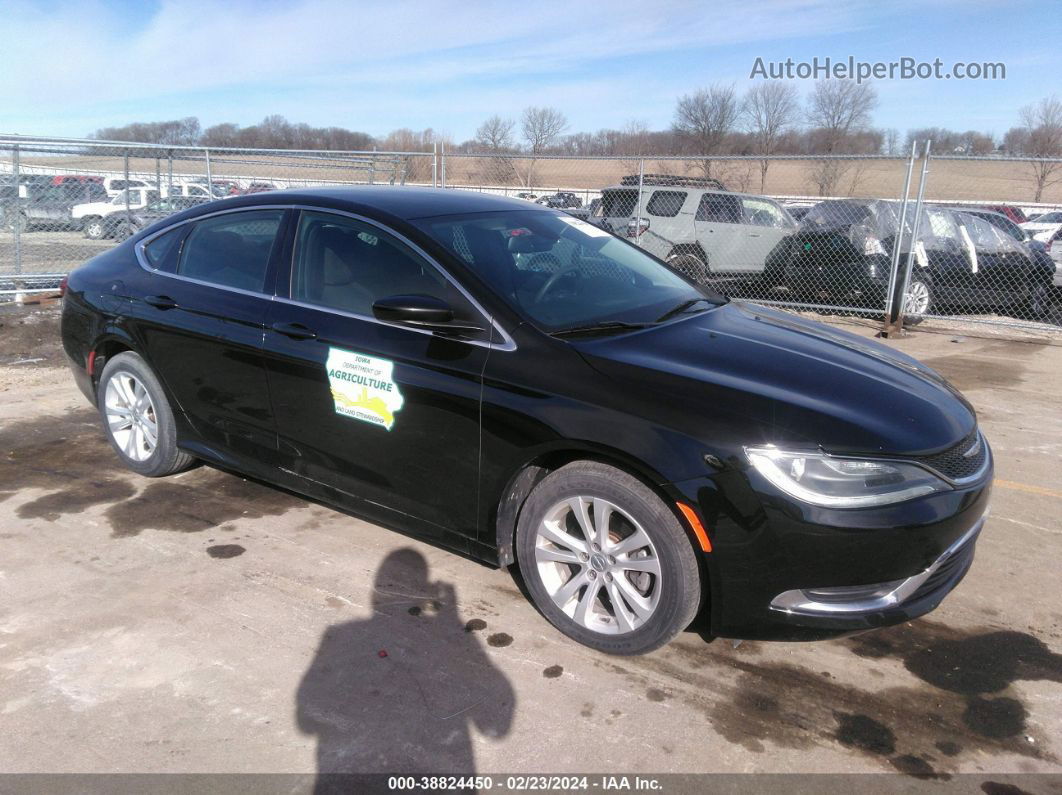 2017 Chrysler 200 Limited Black vin: 1C3CCCAB9HN512221