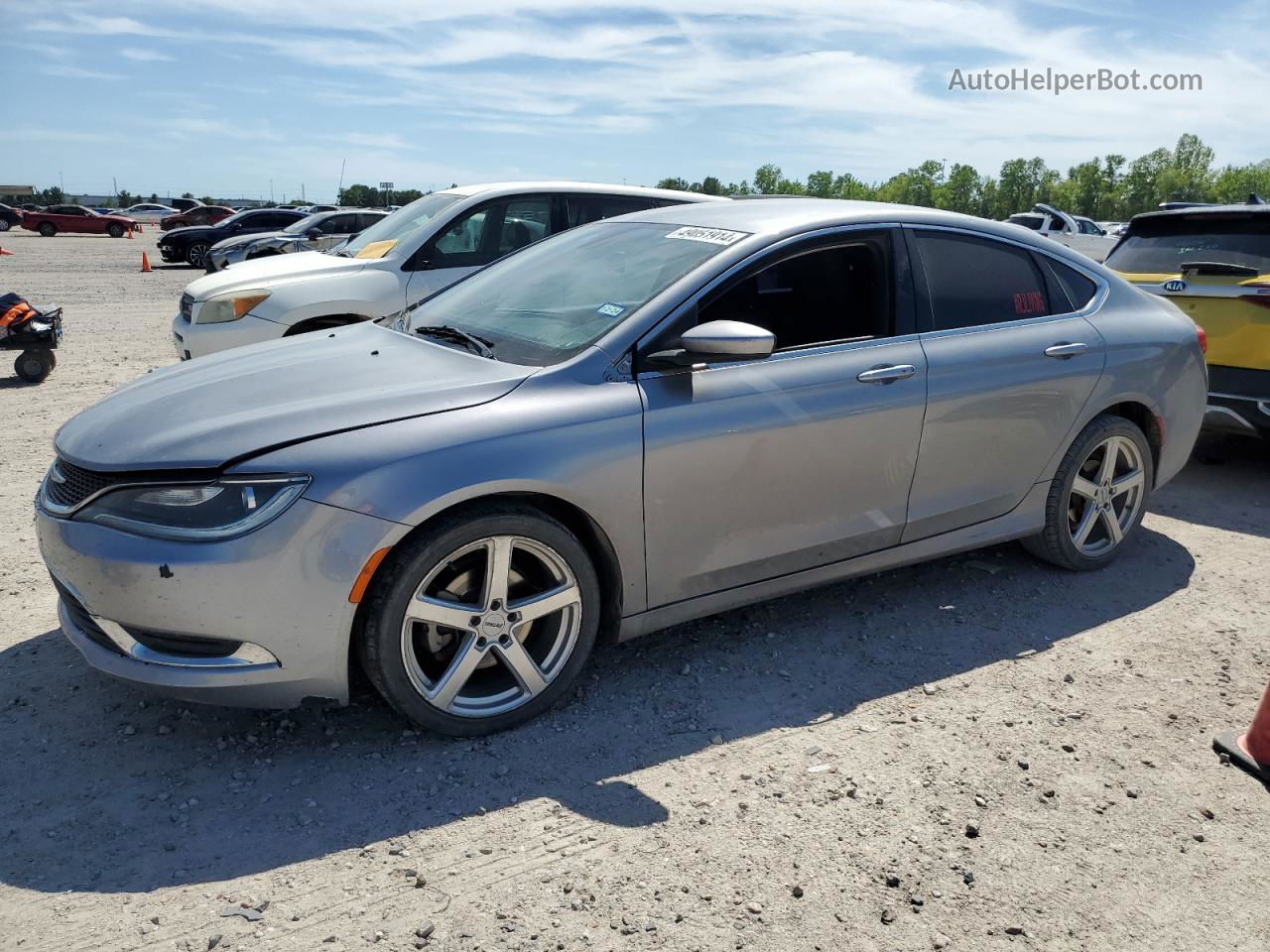 2015 Chrysler 200 Limited Silver vin: 1C3CCCABXFN502309