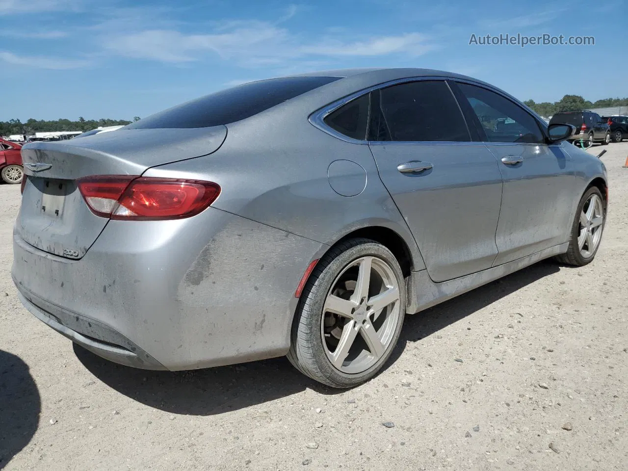 2015 Chrysler 200 Limited Silver vin: 1C3CCCABXFN502309