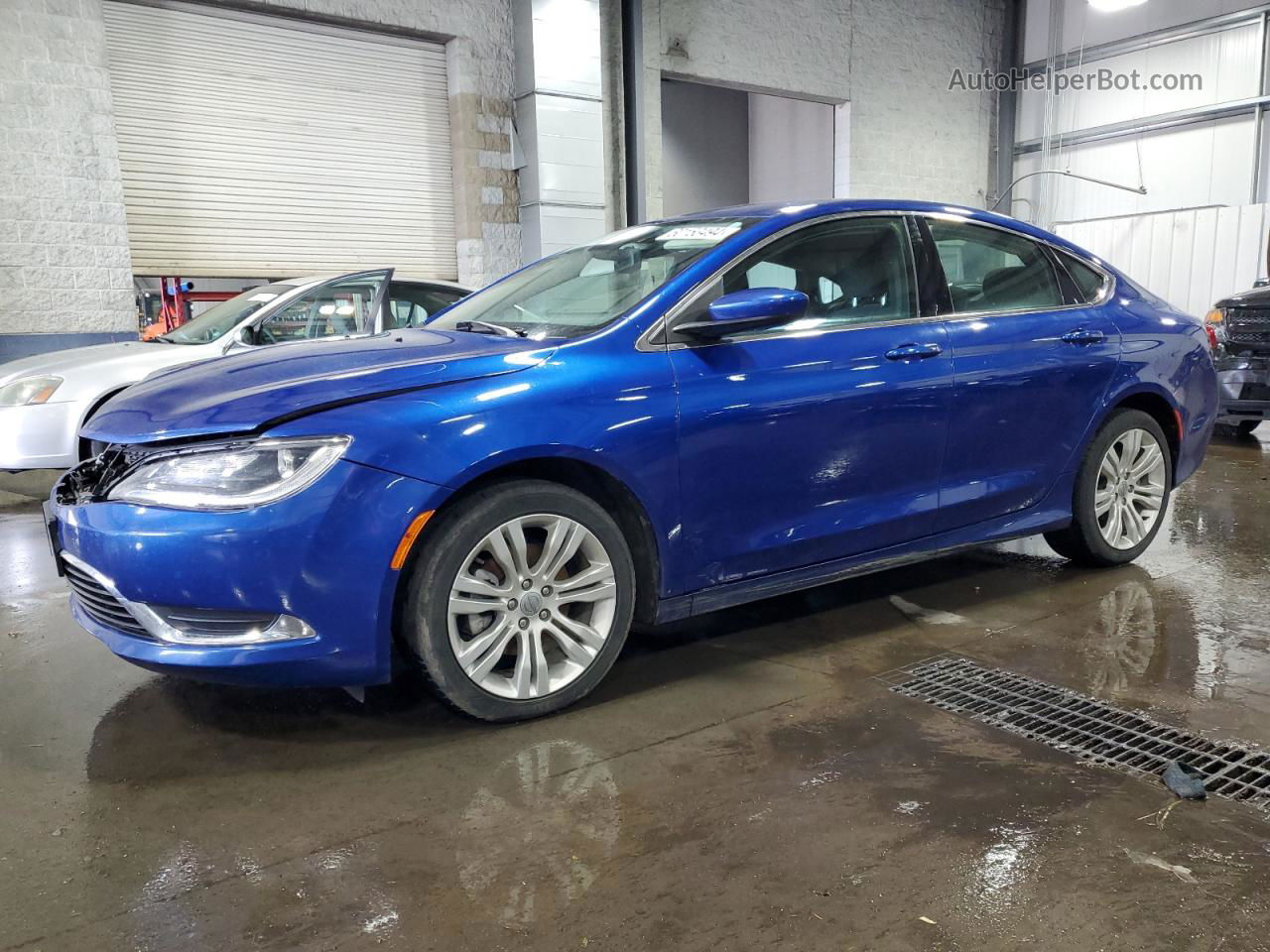 2015 Chrysler 200 Limited Blue vin: 1C3CCCABXFN532409