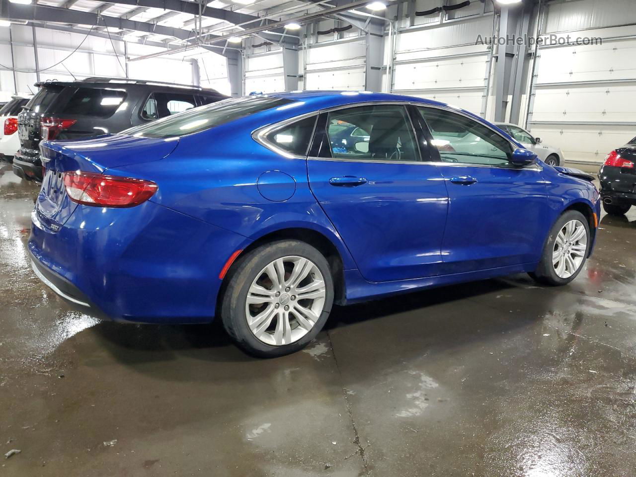 2015 Chrysler 200 Limited Blue vin: 1C3CCCABXFN532409