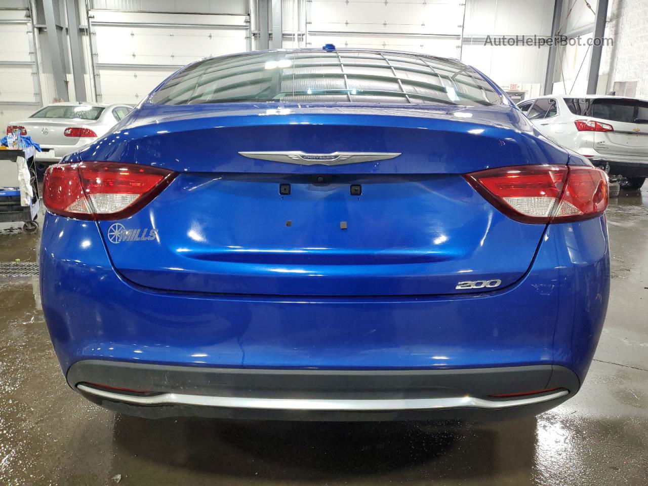 2015 Chrysler 200 Limited Blue vin: 1C3CCCABXFN532409