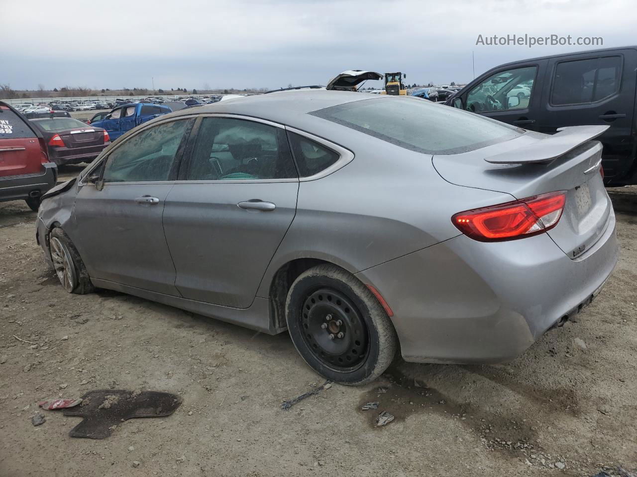 2015 Chrysler 200 Limited Silver vin: 1C3CCCABXFN555477