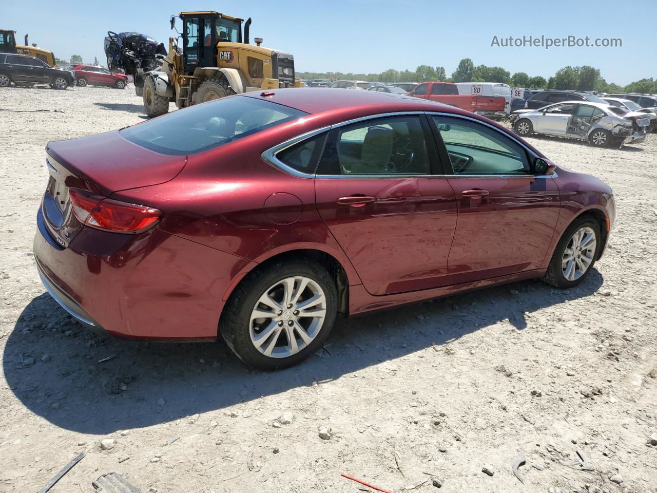 2015 Chrysler 200 Limited Burgundy vin: 1C3CCCABXFN556628