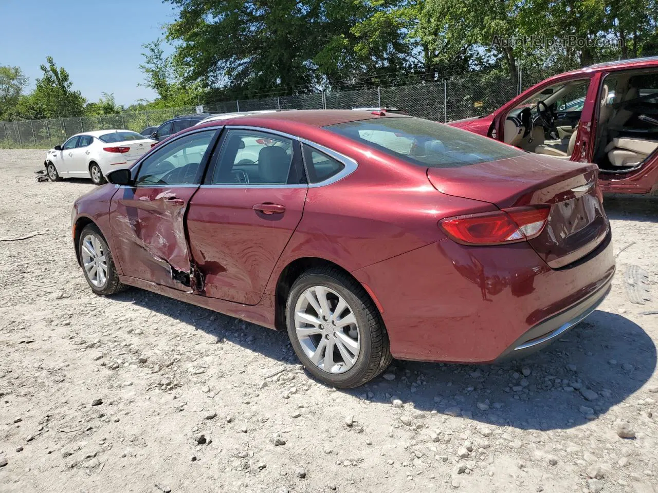 2015 Chrysler 200 Limited Burgundy vin: 1C3CCCABXFN556628