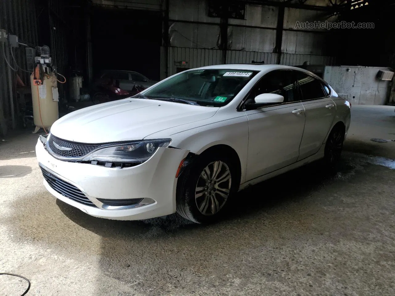 2015 Chrysler 200 Limited White vin: 1C3CCCABXFN568245